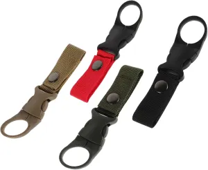 4pcs Water Bottle Holder Clip Carabiner Belt Buckle for Outdoor Enthusiasts