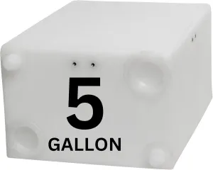 5 Gallon RV Fresh Water Tank, Potable Water Storage Tank for Drinking, Cooking, Cleaning, Showering, for Campers, Trailers, Motorhomes, RVs, Cube Shape, 16" x 11.75" x 8" (WT-5687)