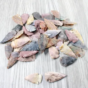 50 Large Stone Ornamental Arrowheads  #9651  Arrowhead