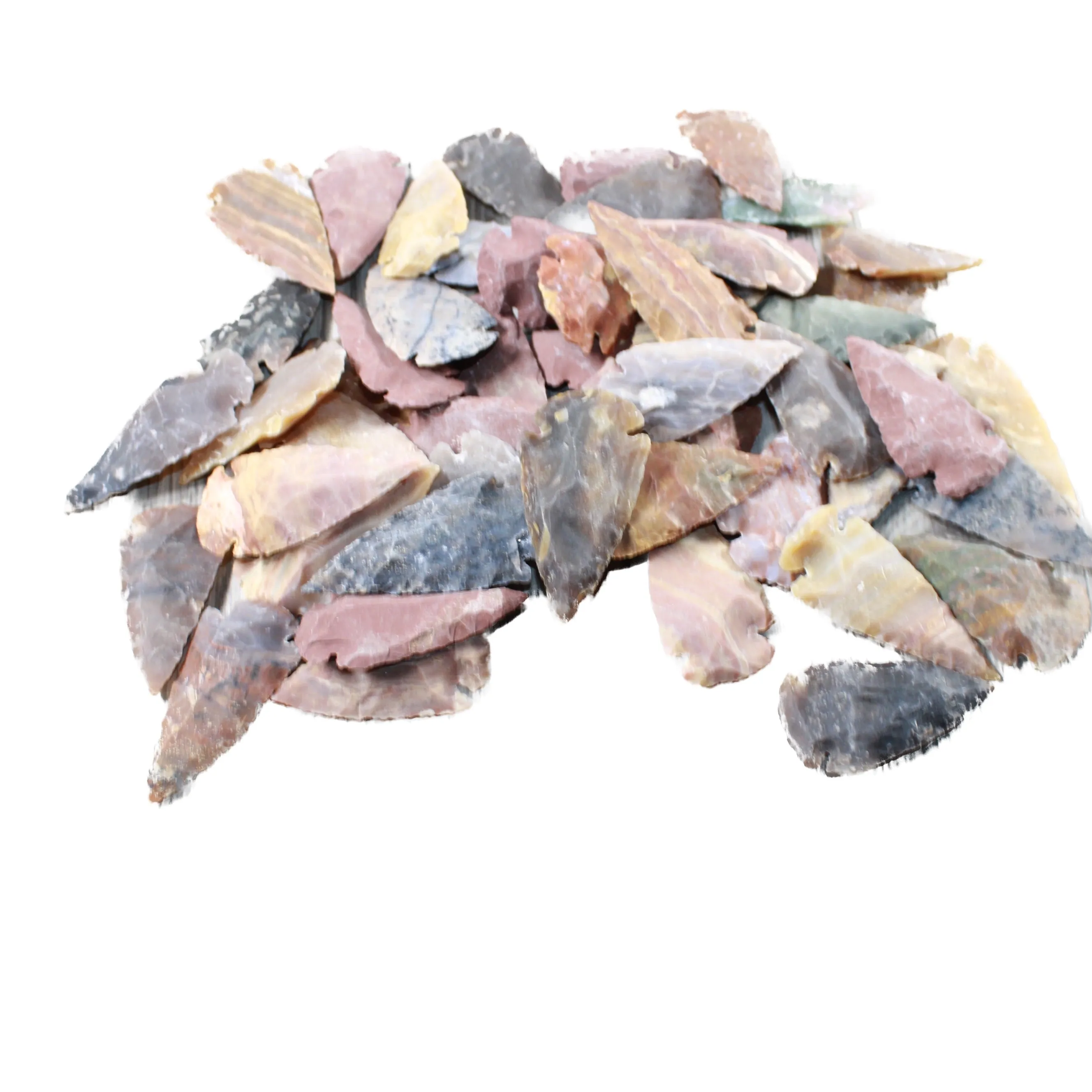 50 Large Stone Ornamental Arrowheads  #9651  Arrowhead