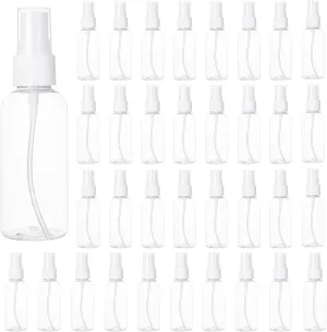 50PCS 2 Oz Spray Bottle Mini Mist Sprayer Clear Fine Small Spray Bottle Empty Travel Spray Bottles Reusable Liquid Containers Water Spray Bottle for Perfume, Plant(60ml)