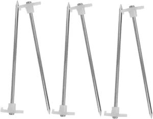 6pcs Heavy Duty Tent Stakes Camping Pegs for Durable Construction for Tents Gazebos Groundsheets Wind-Resistant Outdoor Anchors