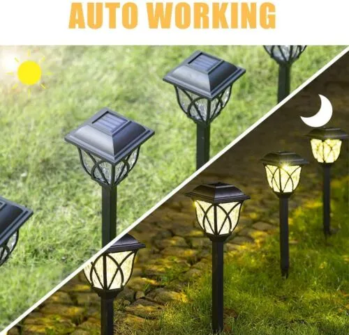 6pcs LED Solar Pathway Lights Outdoor Waterproof Landscape for Lawn Patio Garden