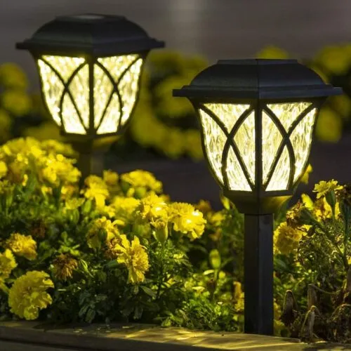 6pcs LED Solar Pathway Lights Outdoor Waterproof Landscape for Lawn Patio Garden