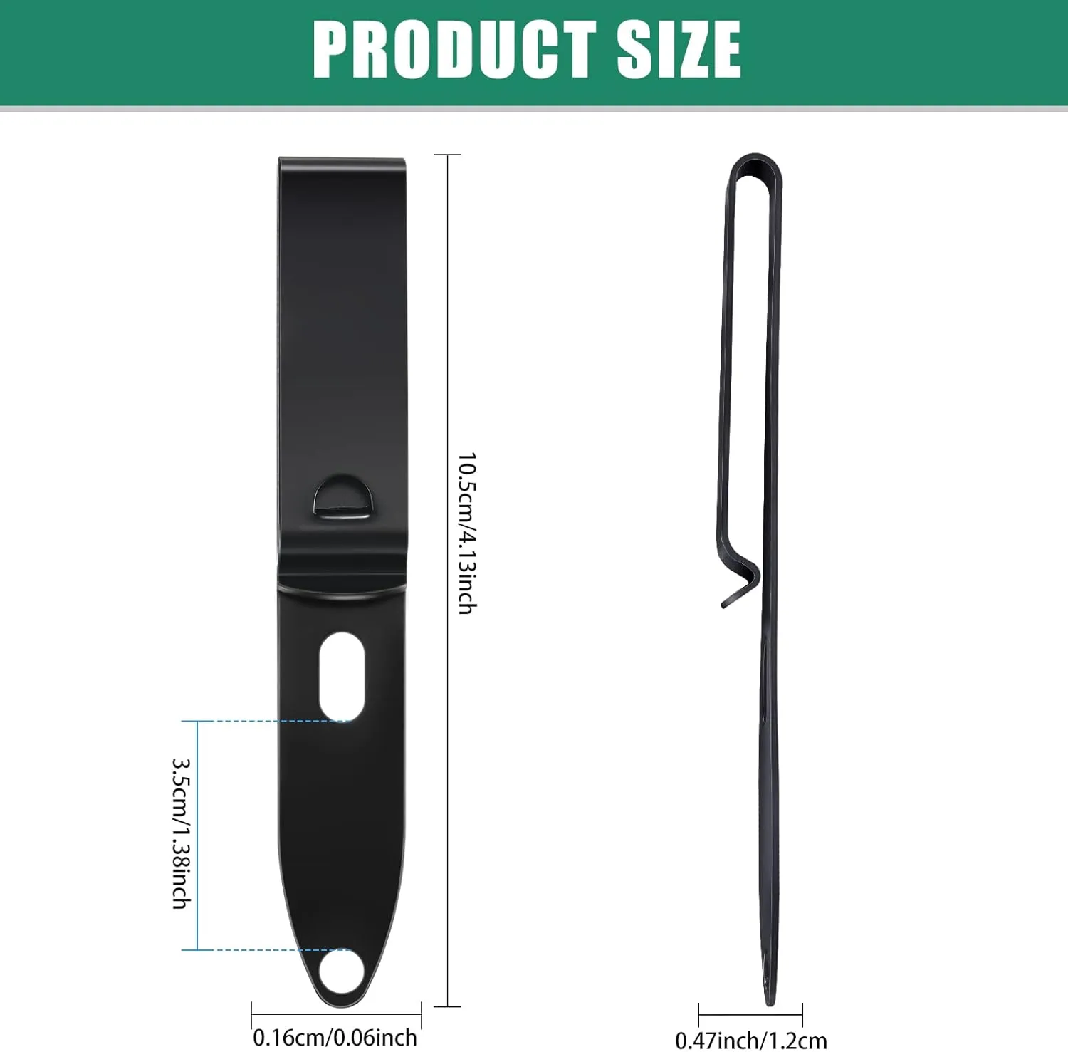 8 Pcs Holster Belt Clips Knife Belt Clip Kydex Holster Hardware Adjustable Molle Adapter with Screws for Outdoor