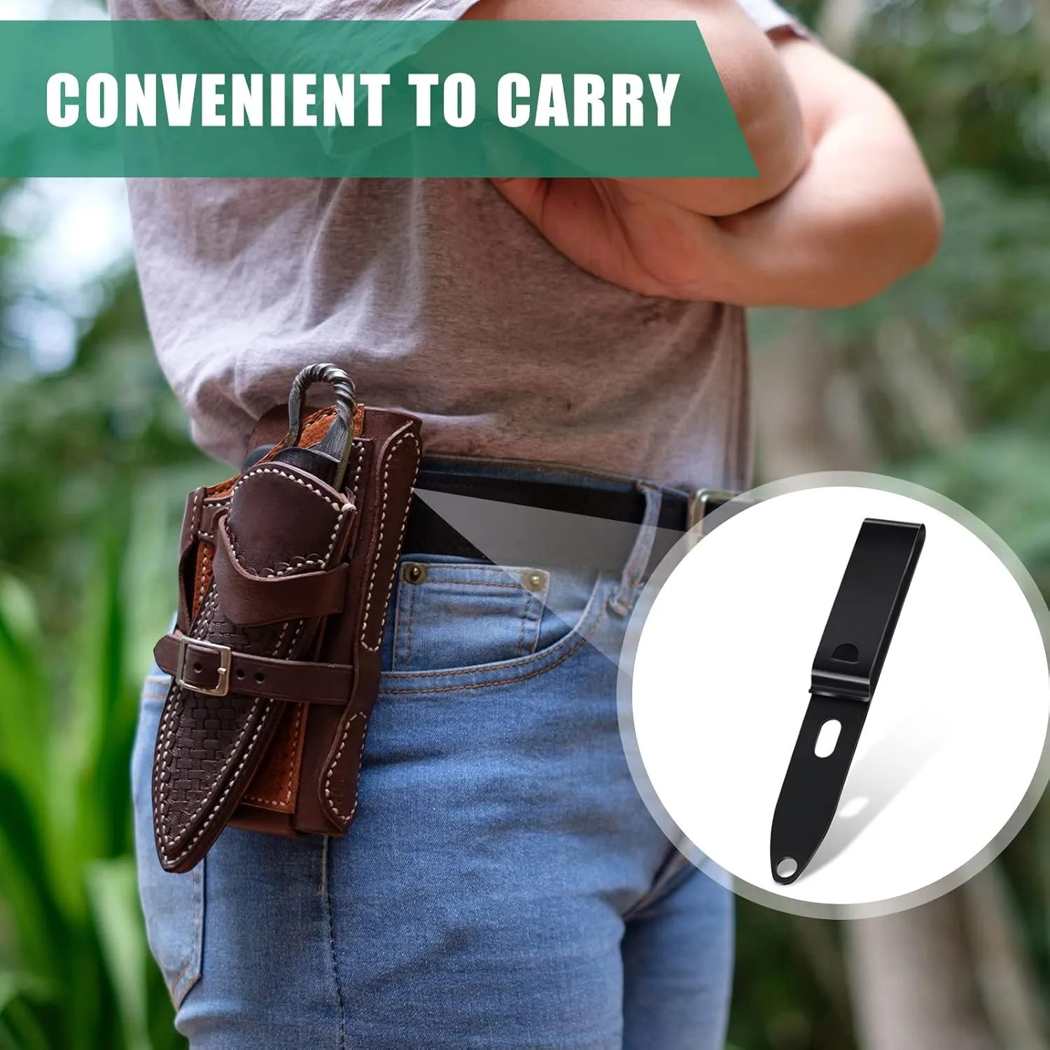 8 Pcs Holster Belt Clips Knife Belt Clip Kydex Holster Hardware Adjustable Molle Adapter with Screws for Outdoor