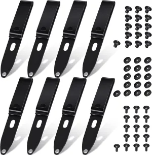 8 Pcs Holster Belt Clips Knife Belt Clip Kydex Holster Hardware Adjustable Molle Adapter with Screws for Outdoor