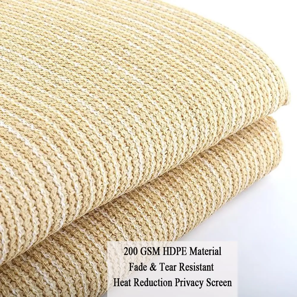 90% Shade Cloth for Patio, 10X15 FT Pergola Shade Cover, Breathable Sun Shade Fabric for Beach, Deck, Porch, Gazebo, Carport, Outdoor Sunshade Screen for Garden, Balcony, Pool.
