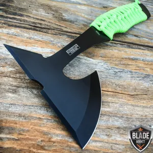 9" ZOMBIE SURVIVAL TOMAHAWK THROWING AXE BATTLE Hatchet knife hunting