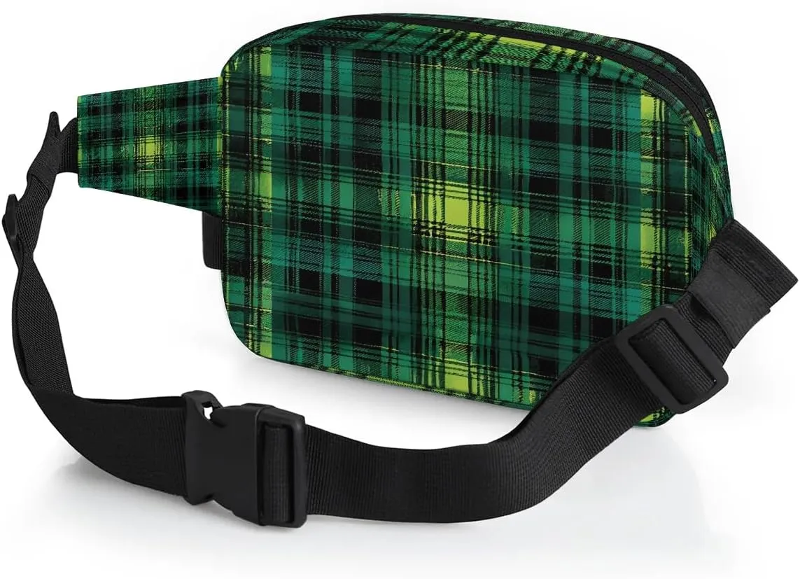 Abstraction Texture-Print Fanny Packs for Women Men Waterproof Waist Bag with Adjustable Strap Belt Bag for Travel Running Hiking