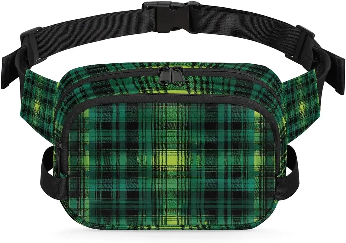 Abstraction Texture-Print Fanny Packs for Women Men Waterproof Waist Bag with Adjustable Strap Belt Bag for Travel Running Hiking