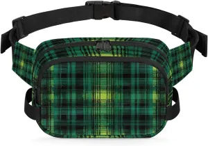Abstraction Texture-Print Fanny Packs for Women Men Waterproof Waist Bag with Adjustable Strap Belt Bag for Travel Running Hiking