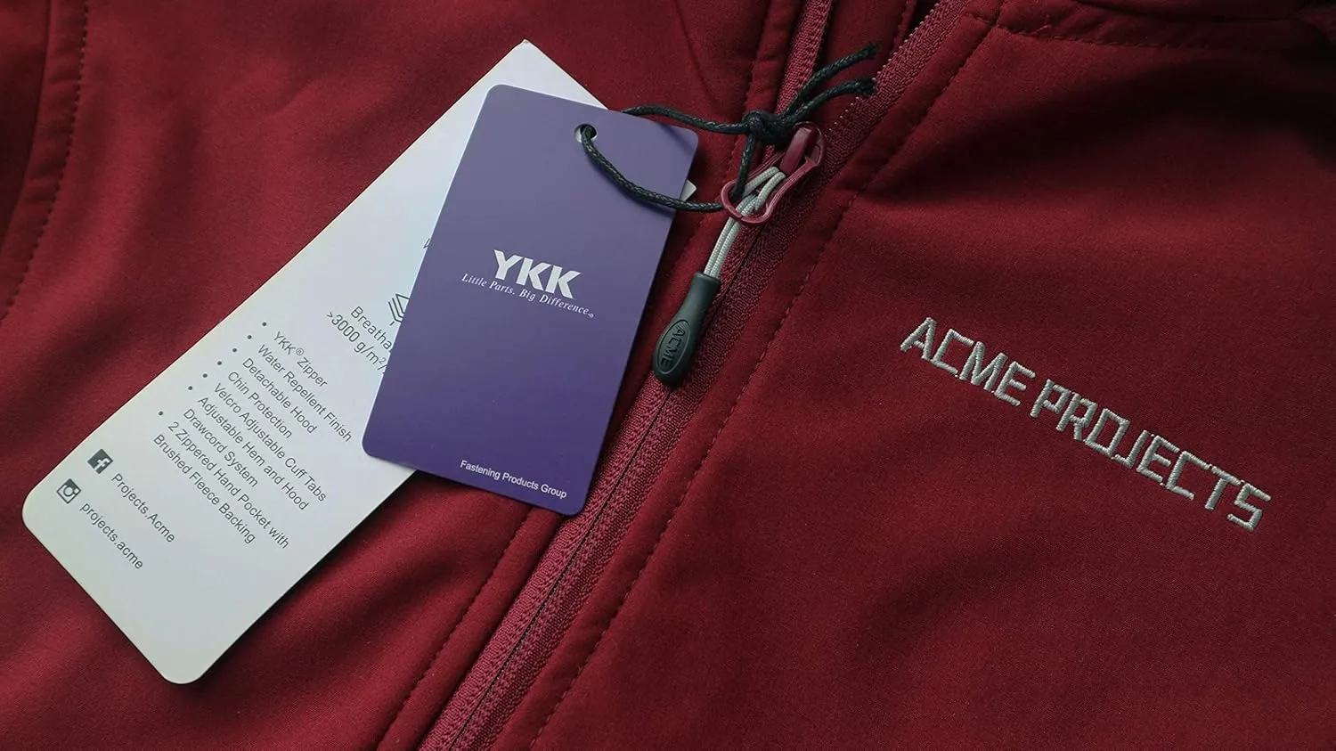 Acme Projects Women's Fleece Lined Softshell Jacket with Detachable Hood, Waterproof, Breathable, 8000mm/5000gm, YKK Zipper