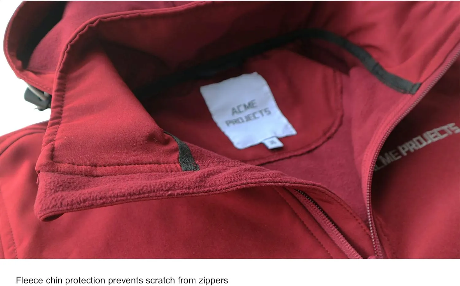 Acme Projects Women's Fleece Lined Softshell Jacket with Detachable Hood, Waterproof, Breathable, 8000mm/5000gm, YKK Zipper