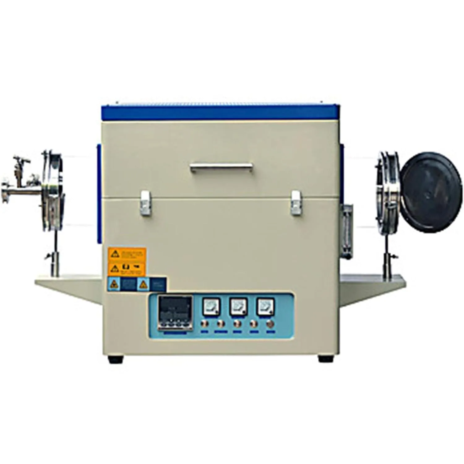 Across STF1200.100 1-Zone Split Tube Furnace with Kanthal Sweden Elements, 100 mm OD Tubes, 208-240V, 50/60Hz, 1200°C Maximum Working Temperature, 24" Width, 17" Length, 23" Height