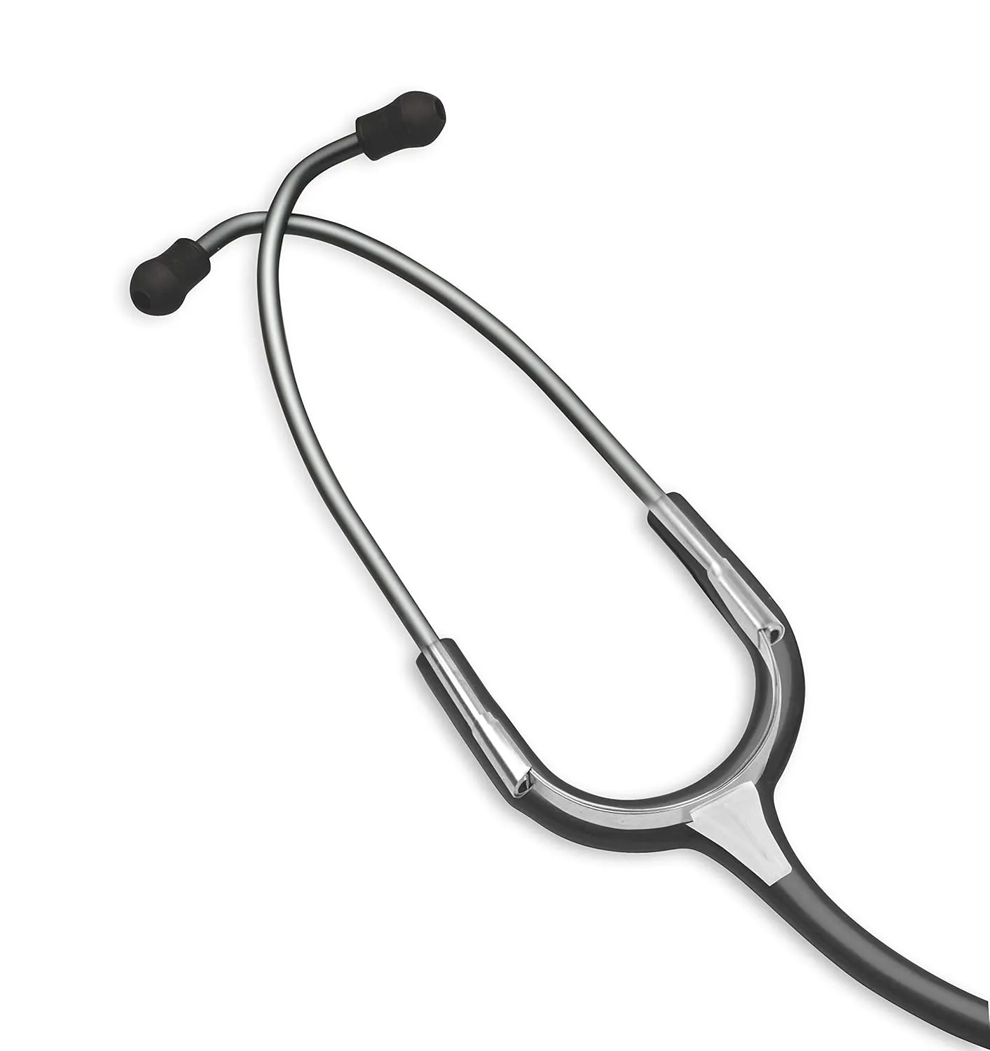 ADC - 619SM Adscope Lite 619 Ultra Lightweight Clinician Stethoscope with Tunable AFD Technology, Smoke Finish with Metallic Gray Tubing