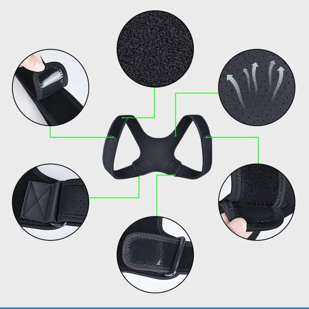 Adult Models Sitting Posture Correction Invisible Back Posture Correction Back Belt Anti-hunchback Correction Belt