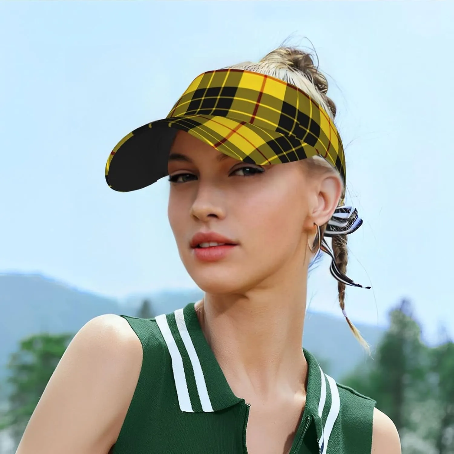Adult Sunscreen Visor Cap, Adjustable Empty Top Baseball Cap, UV Resistant Sun Hat for Outdoors