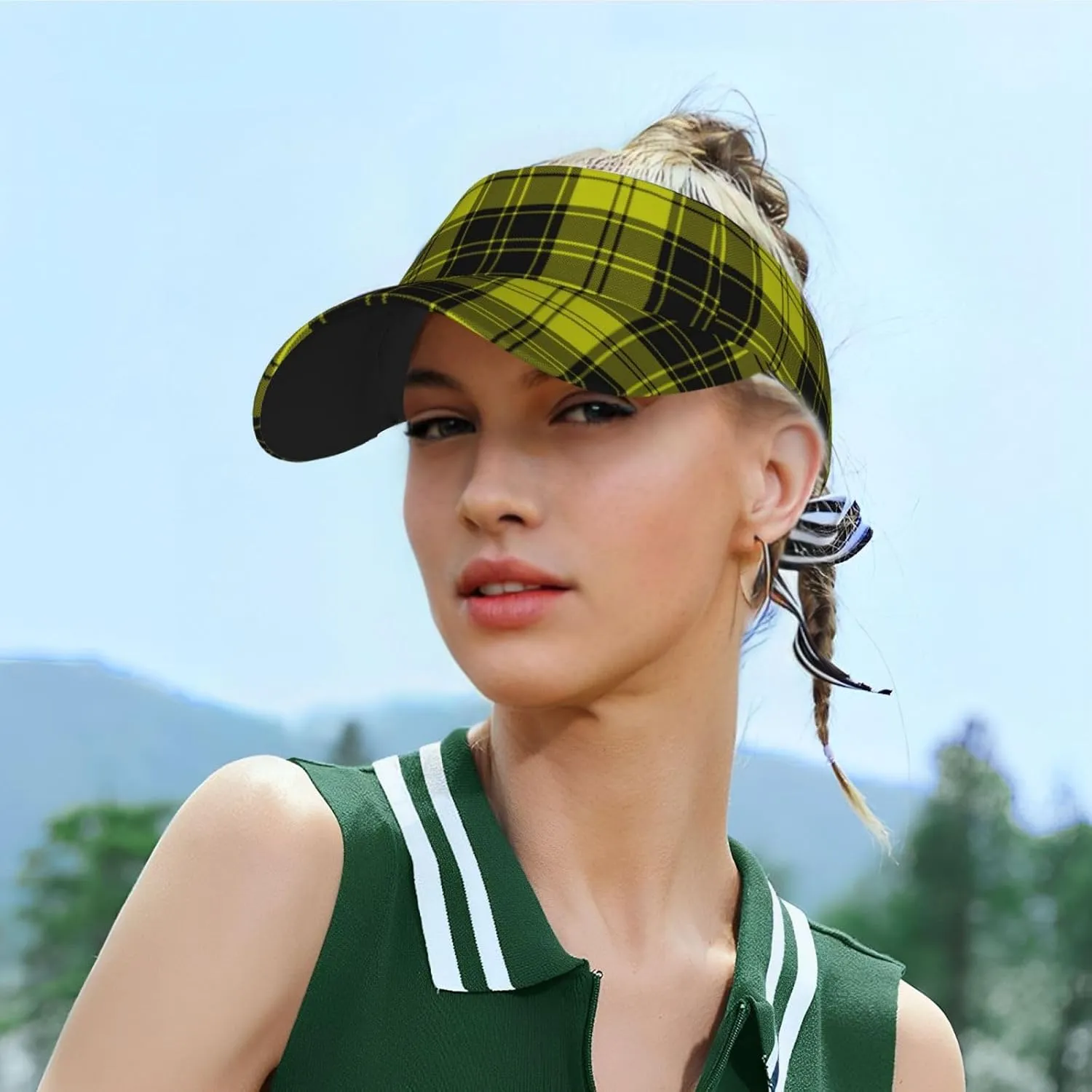 Adult Sunscreen Visor Cap, Adjustable Empty Top Baseball Cap, UV Resistant Sun Hat for Outdoors