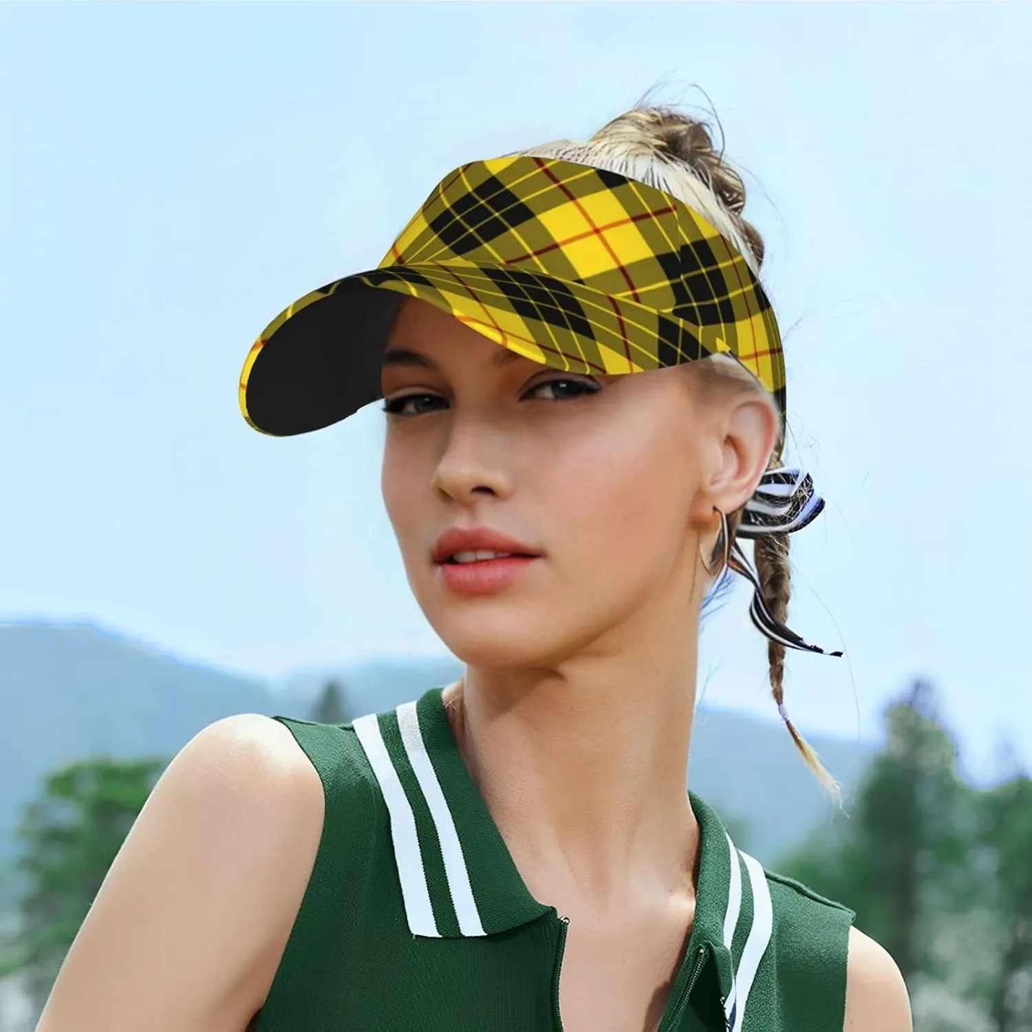 Adult Sunscreen Visor Cap, Adjustable Empty Top Baseball Cap, UV Resistant Sun Hat for Outdoors