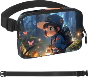 Adventure Girl-56 Belt Bag for Men and Women Fanny Pack,Belt Bag with Adjustable Strap,Fashion Crossbody Everywhere Belt Bag for Travel Outdoors Running Hiking