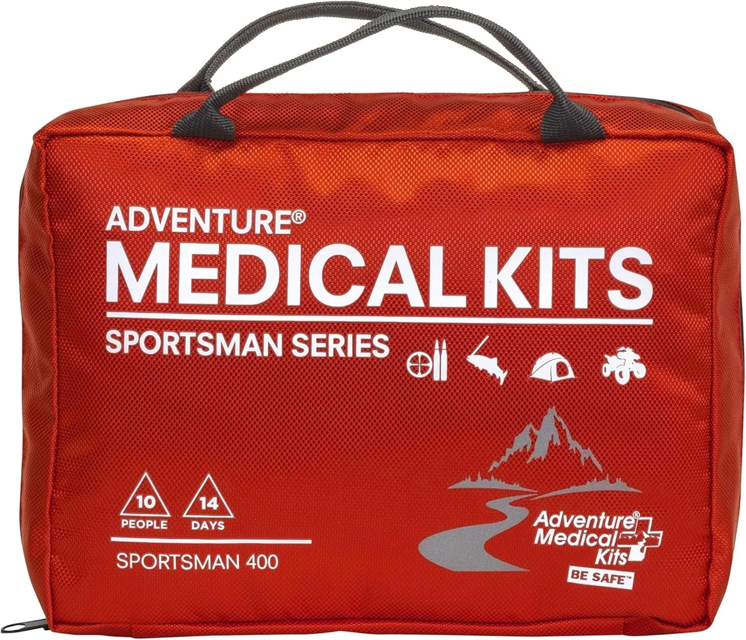Adventure Medical Kits Sportsman Series Medical Kit - 400 - First Aid Kit for Camping, Hiking, Hunting & More - For 10 People for 14 Days - Includes Bandages, Medicine, Guide Book & More