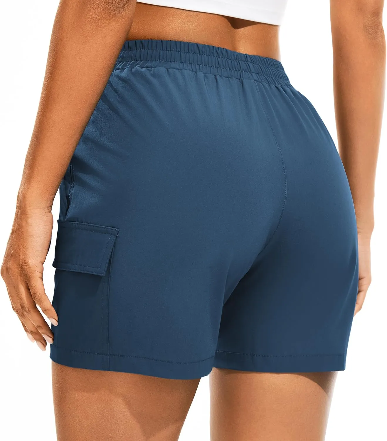 AFITNE Women's 5"/ 7" Hiking Cargo Shorts Quick Dry Lightweight Summer Athletic Running Shorts with Pockets UPF 50 