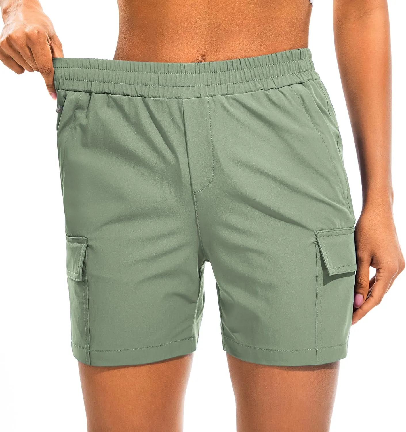 AFITNE Women's 5"/ 7" Hiking Cargo Shorts Quick Dry Lightweight Summer Athletic Running Shorts with Pockets UPF 50 