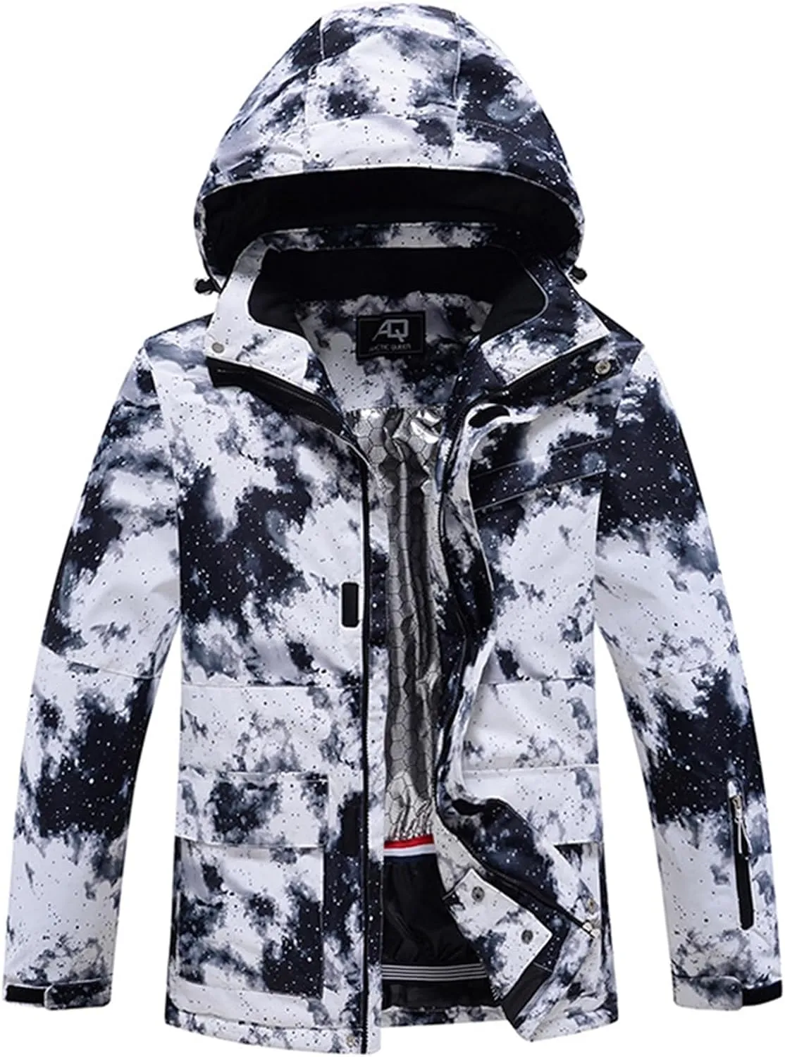 ALSOGO Women's Ski Jackets and Pants Insulated Suits Snowboarding Snowsuit Coat Warm Hooded Waterproof Windproof