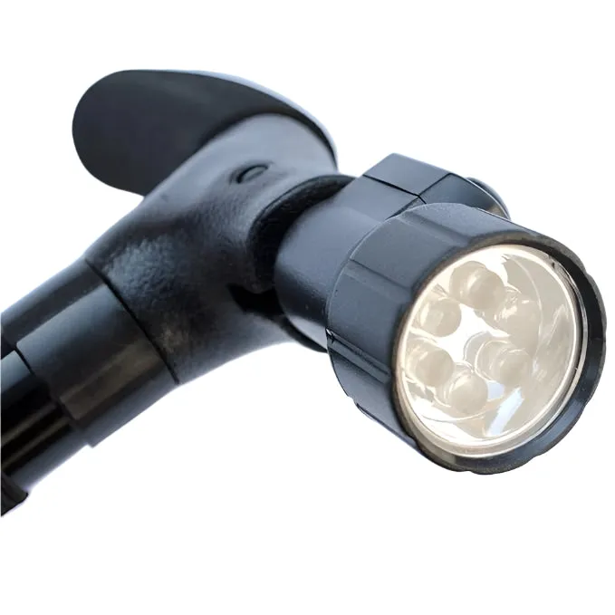 Aluminum Hiking Travel Cane LED Adjustable Lightweight Folding Walking Stick