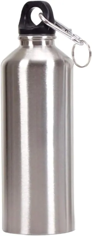Aluminum Water Bottle - Narrow Mouth Sport Water Bottle with Screw Lid Looped, Vacuum Insulated & BPA Free, Portable Outdoor Water Bottle