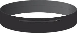 Amphipod MicroStretch Infinity Luxe Belt, Versatile, Adjustable Minimalist Running Waist Belt Storage for Running & Hiking - Black - Size 1 (26" – 35″)