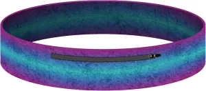 Amphipod MicroStretch Infinity Luxe Belt, Versatile, Adjustable Minimalist Running Waist Belt Storage for Running & Hiking - Rain Ombre - Size 2 (36" – 48″)