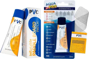 Aqua Pro Liquid Sealant Waterproof kit for Vinyl inflatables & Paddleboards, Field Repair Adhesive for Inflatable Gear, wetsuites, Waders, & PVC Boats Kajaks