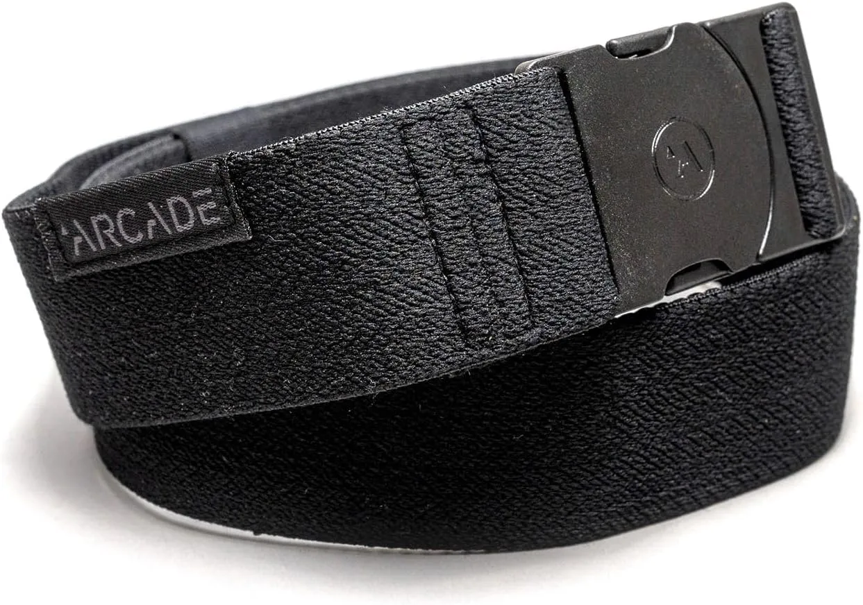 Arcade The Original Long Unisex Adventure Belt, Heavy Duty Elastic Webbing, Non-Metal Travel Friendly Buckle, Up to 50" Waist