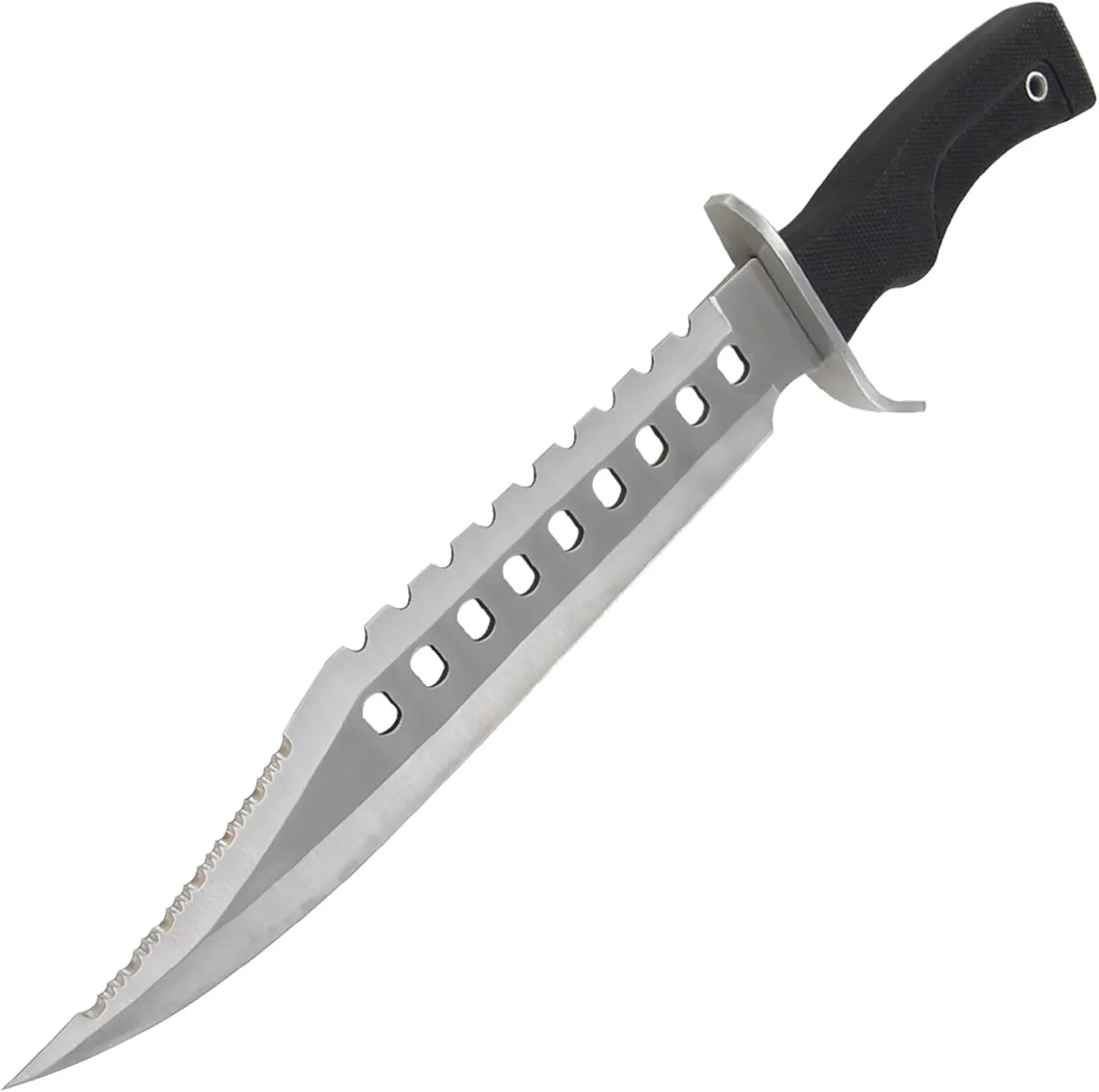 Armory Replicas™ - Hunting Outdoor Survivors Sporting Sawback Knife 17 Inches Silver