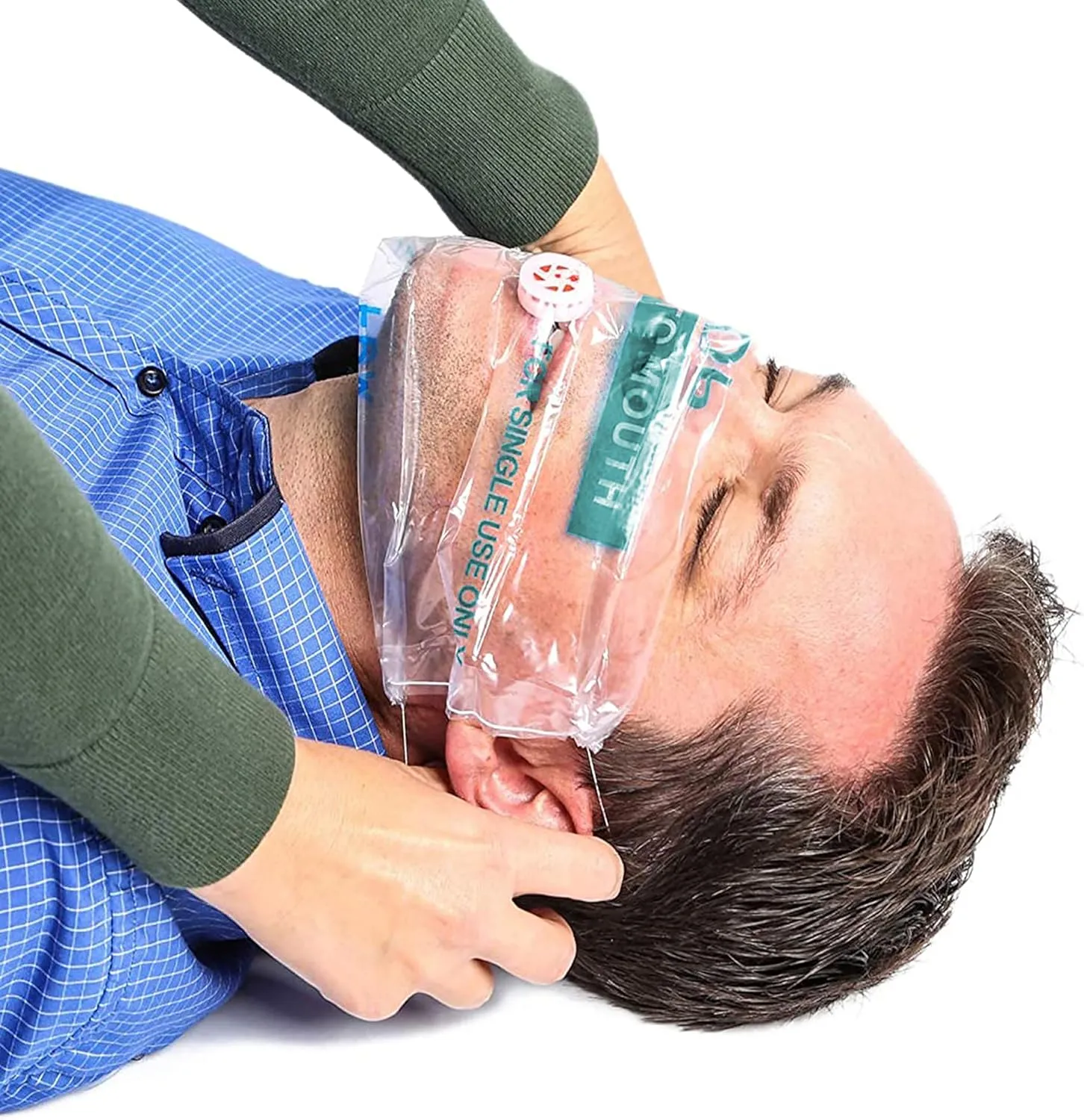 ASA TECHMED CPR Mask Keychain Emergency Kit CPR Face Shields for First Aid AED Training Child and Adult CPR Breathing Barrier