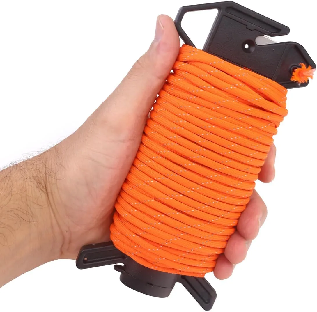 Atwood Rope MFG Ready Rope™ Reflective 550 Paracord 100 Feet 7-String Core Nylon Parachute Cord Outside Survival Gear Made in USA | Lanyards, Bracelets, Handle Wraps, Keychain