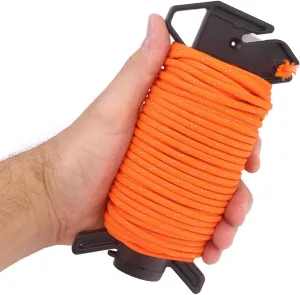 Atwood Rope MFG Ready Rope™ Reflective 550 Paracord 100 Feet 7-String Core Nylon Parachute Cord Outside Survival Gear Made in USA | Lanyards, Bracelets, Handle Wraps, Keychain