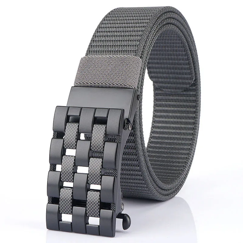 Automatic Buckle Thick Nylon Weaving Belt