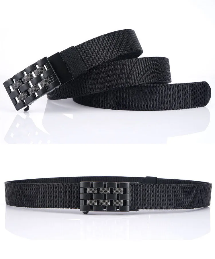 Automatic Buckle Thick Nylon Weaving Belt