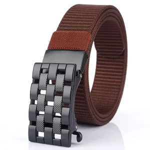 Automatic Buckle Thick Nylon Weaving Belt