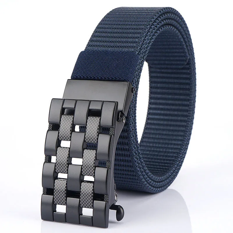 Automatic Buckle Thick Nylon Weaving Belt
