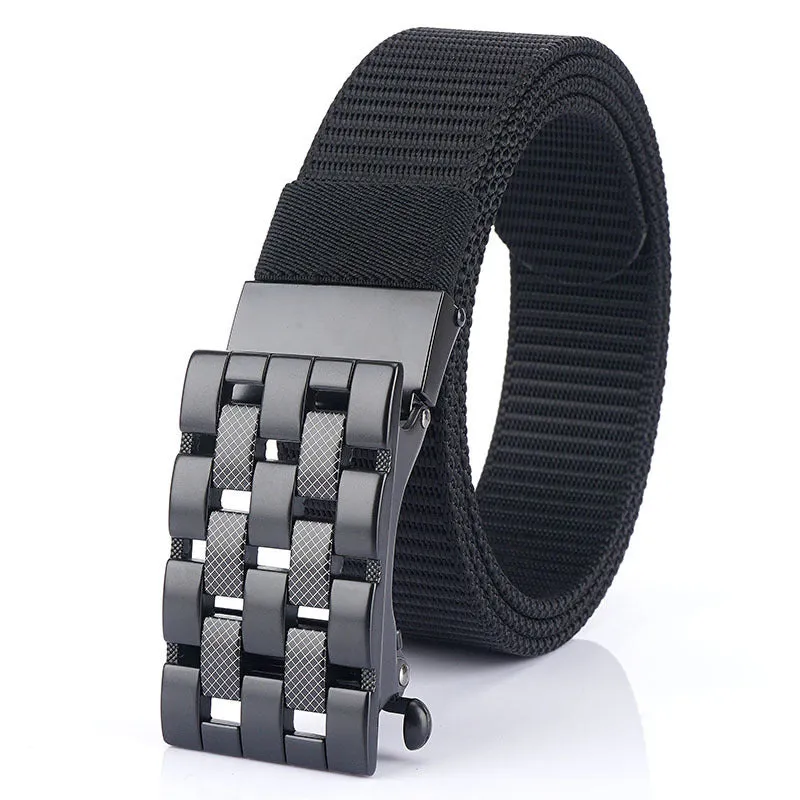 Automatic Buckle Thick Nylon Weaving Belt