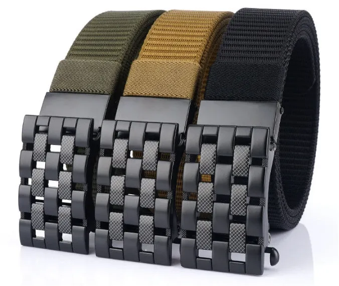 Automatic Buckle Thick Nylon Weaving Belt