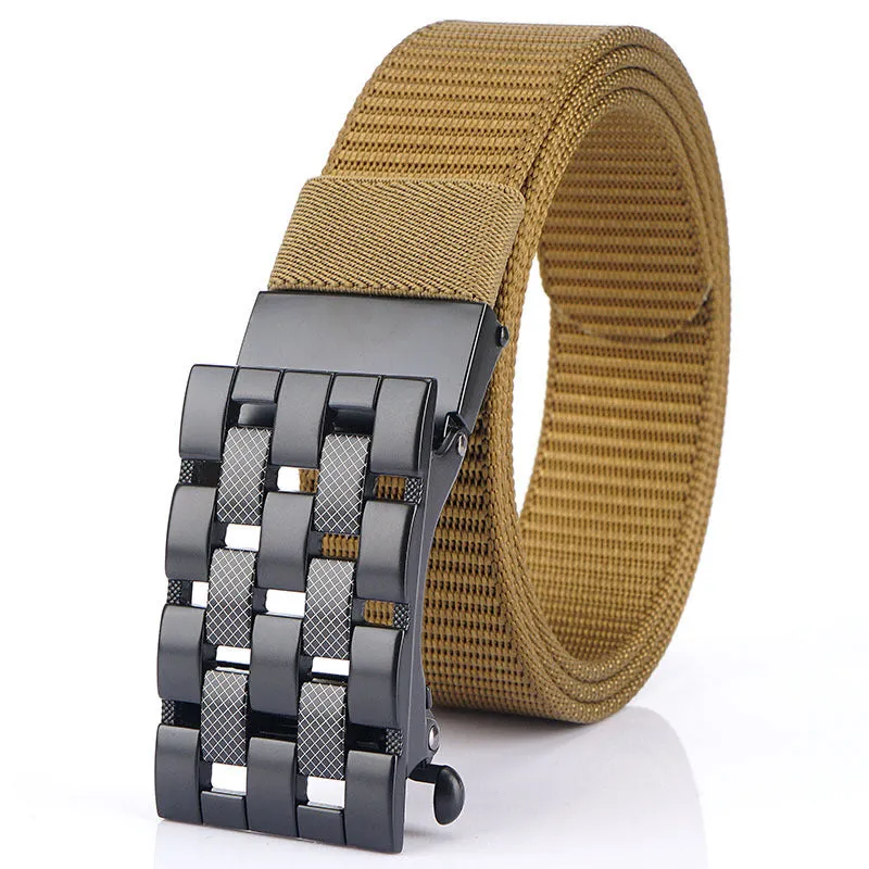 Automatic Buckle Thick Nylon Weaving Belt