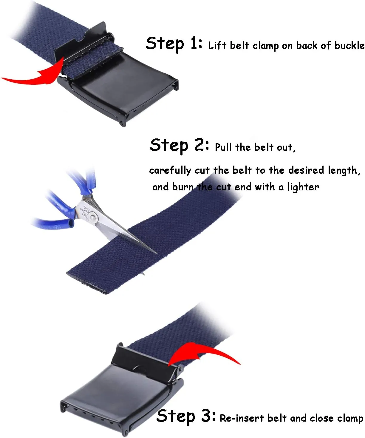 AWAYTR Boys Canvas Web Belts - 2PCS School Uniform Cotton Strap Belt Adjustable in Four Sizes Suitable for Girls