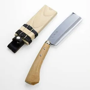 AZUMASYUSAKU Hatchet 165mm(ABT 6.5"), Blade Edge : Aogami Steel Double Bevel