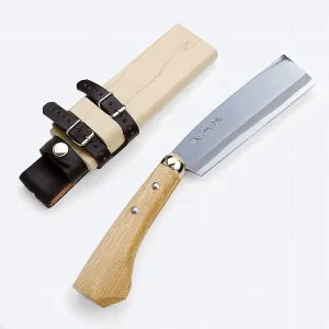 AZUMASYUSAKU Polished Hatchet 150mm(ABT 5.9"), Double Bevel, Edge of Blade : Aogami Steel
