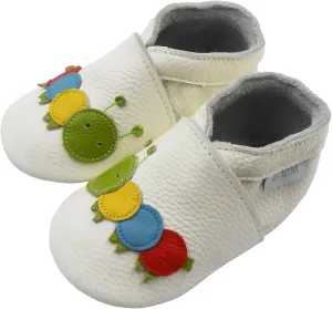 Baby Shoes Leather Moccasins Baby Girls Boys Slippers-Soft Sole Non-Skid Lightweight Infant Toddler First Walking Shoes